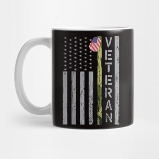 Veterans Stand For American Flags Political Mug